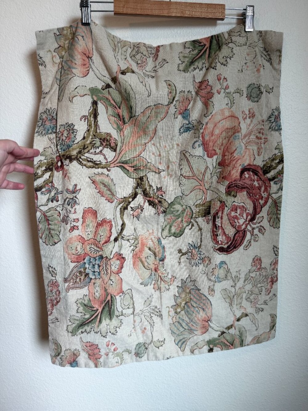 Grace Floral Texture Cotton Linen Blend Standard Sham